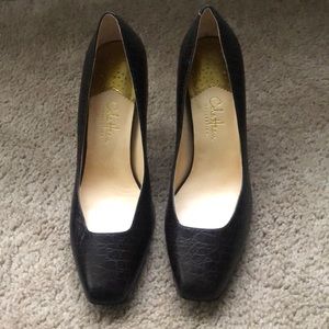 Cole Haan Brown Animal Print Heels